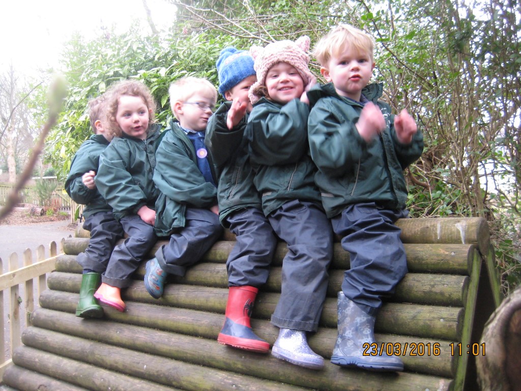 Children having fun in Forrest School